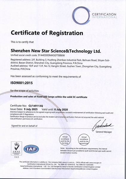 ISO 9001 Certificate (English, 2025)